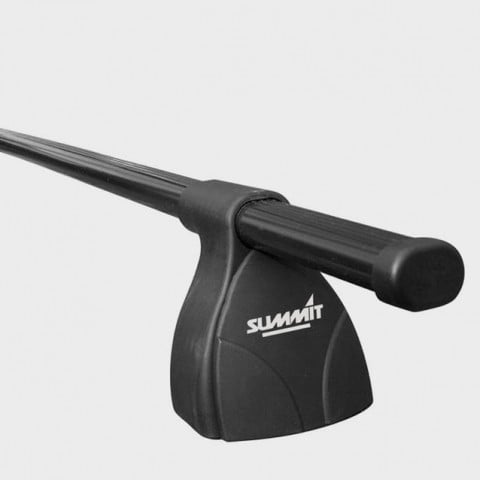Black Steel Set of 2 Summit SUP-20328S Premium Multi Fit Lockable Roof Bars 